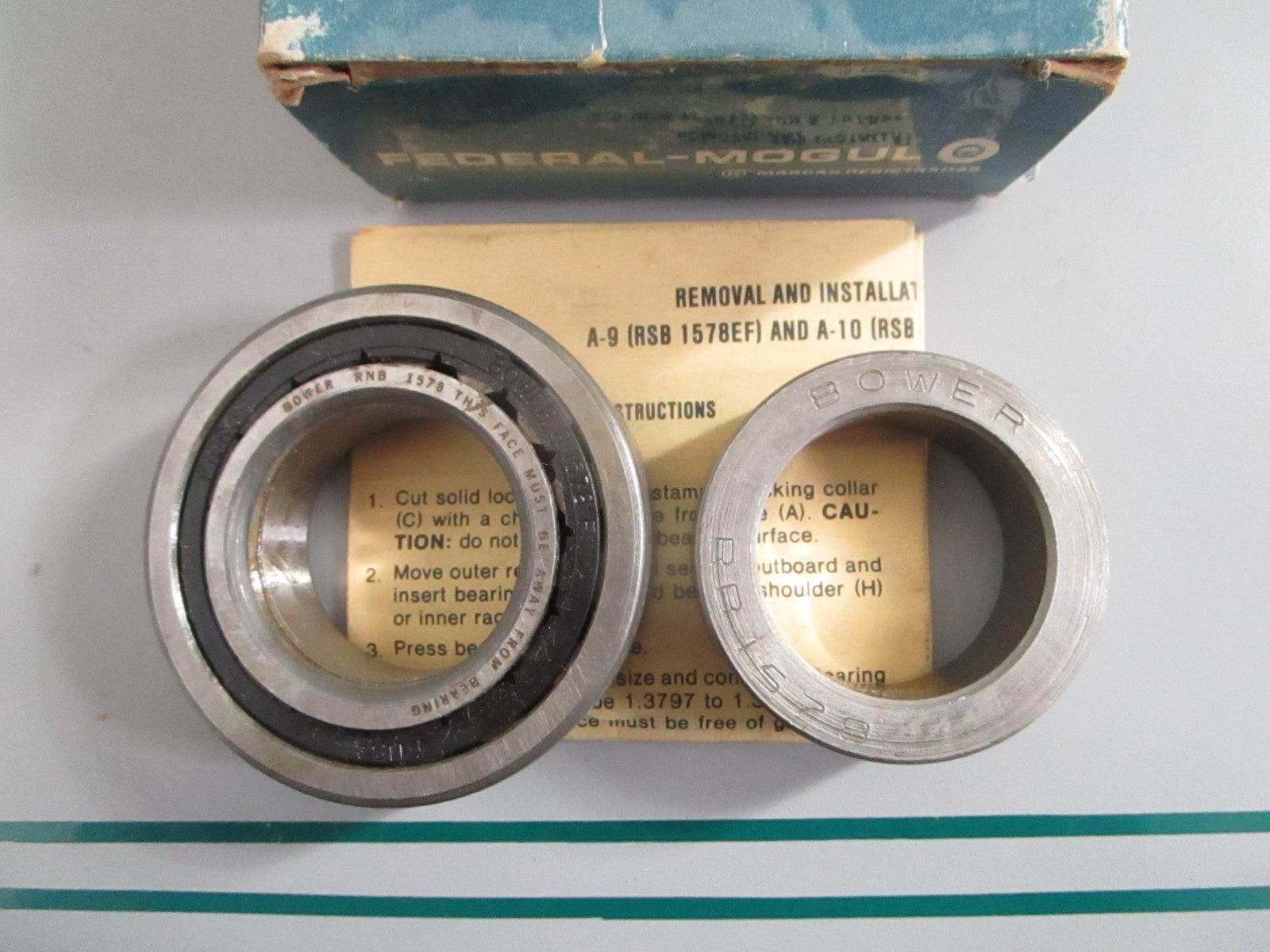 NEW OEM RNB1578 RB1578 Bower Tapered Roller Bearing Set 0820