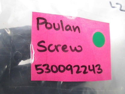 NEW OEM (LOT OF 2) 530092243 Poulan Screw 0810