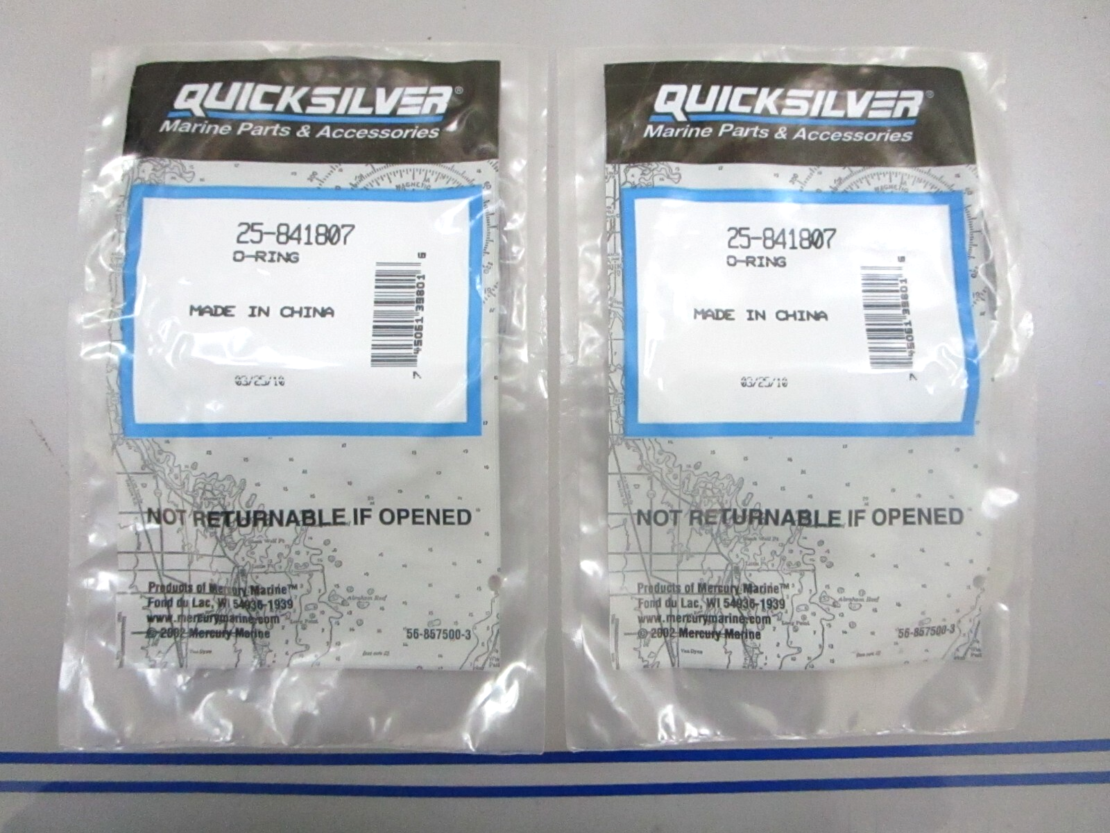 *NEW OEM* (LOT OF 2) 0780 Mercury Quicksilver O-Ring 25-841807