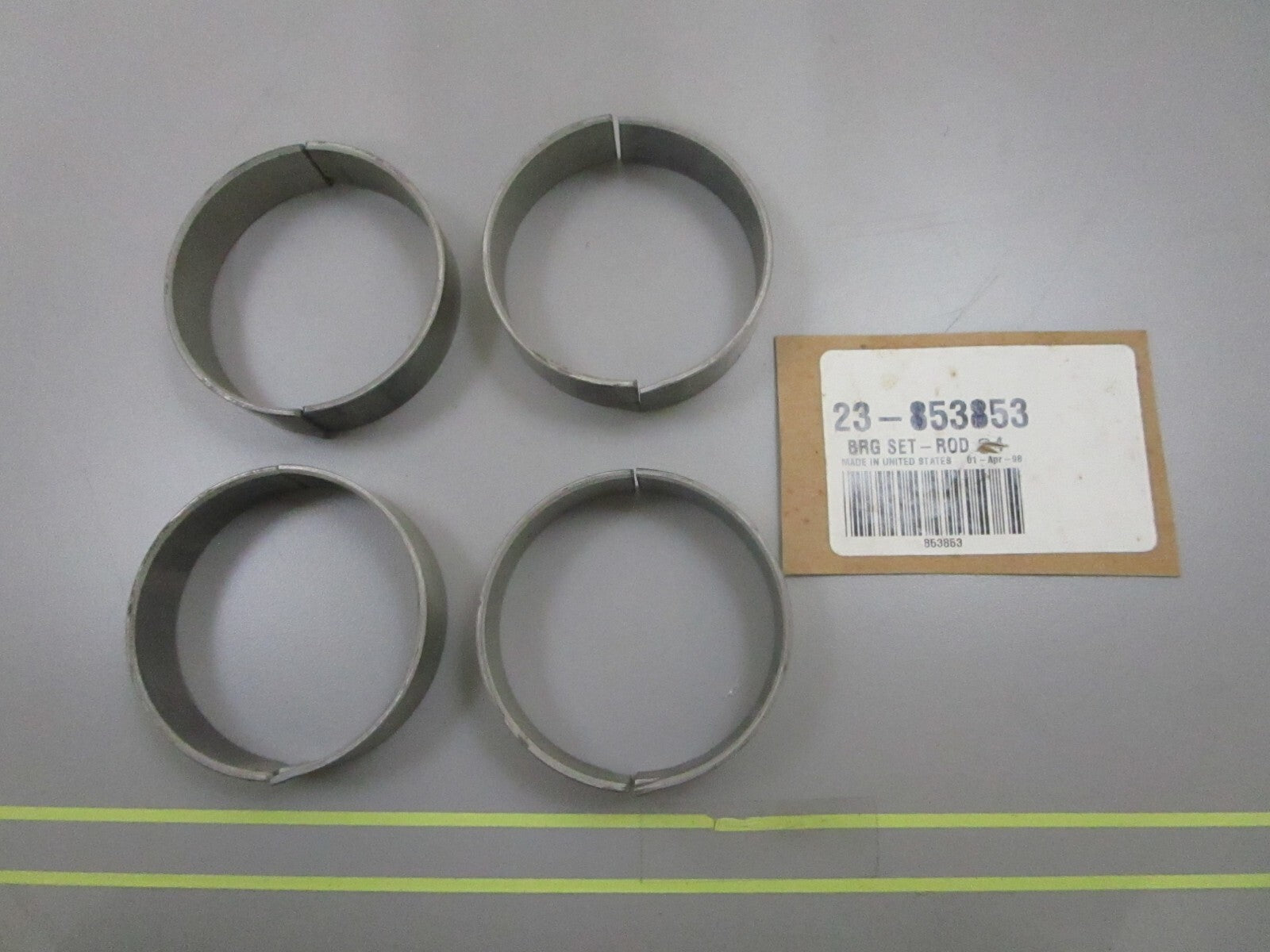 *NEW OEM* 0810 Mercury Quicksilver Bearing Set of 4 23-853853