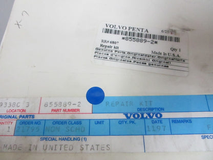 *NEW OEM* 0720 Volvo Penta Repair Kit 855889-2