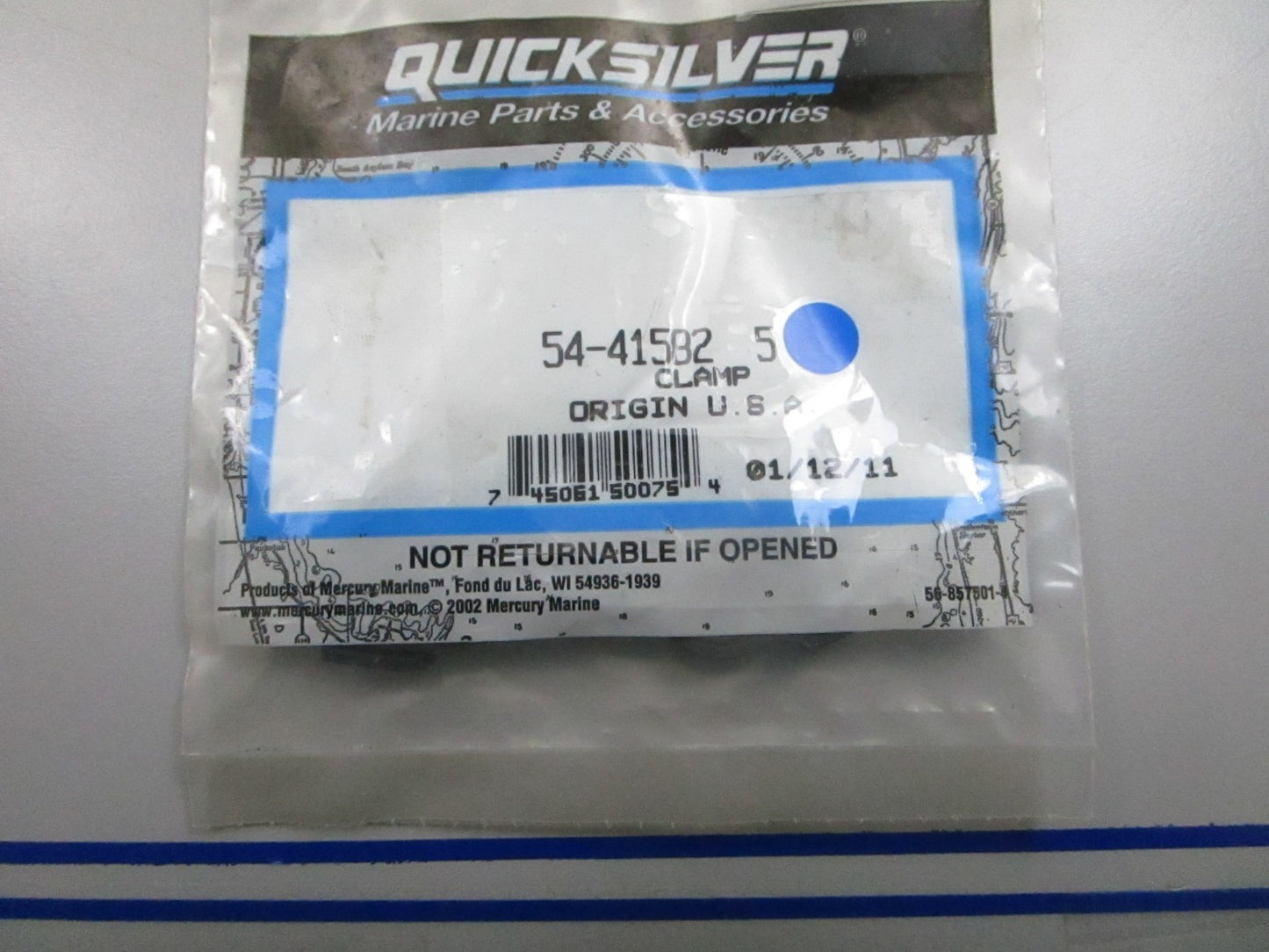 *NEW OEM* (LOT OF 3) 0810 Mercury Quicksilver Clamp 54-41582 5