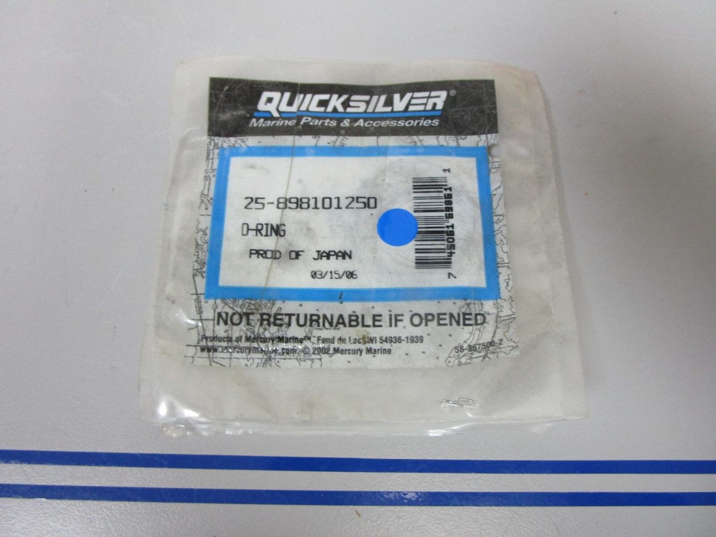 *NEW OEM* 0810 Mercury Quicksilver O-Ring 25-898101250