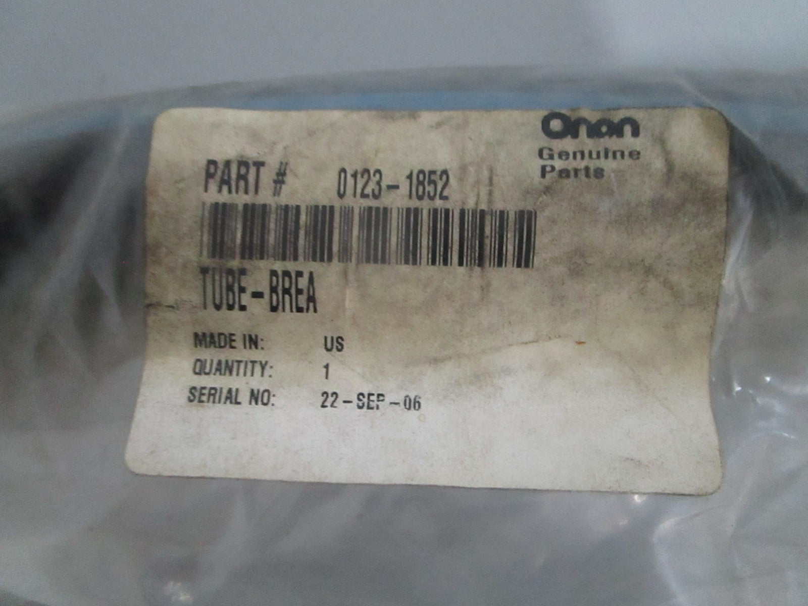 *NEW OEM* 0820 Onan Breather Tube 123-1852