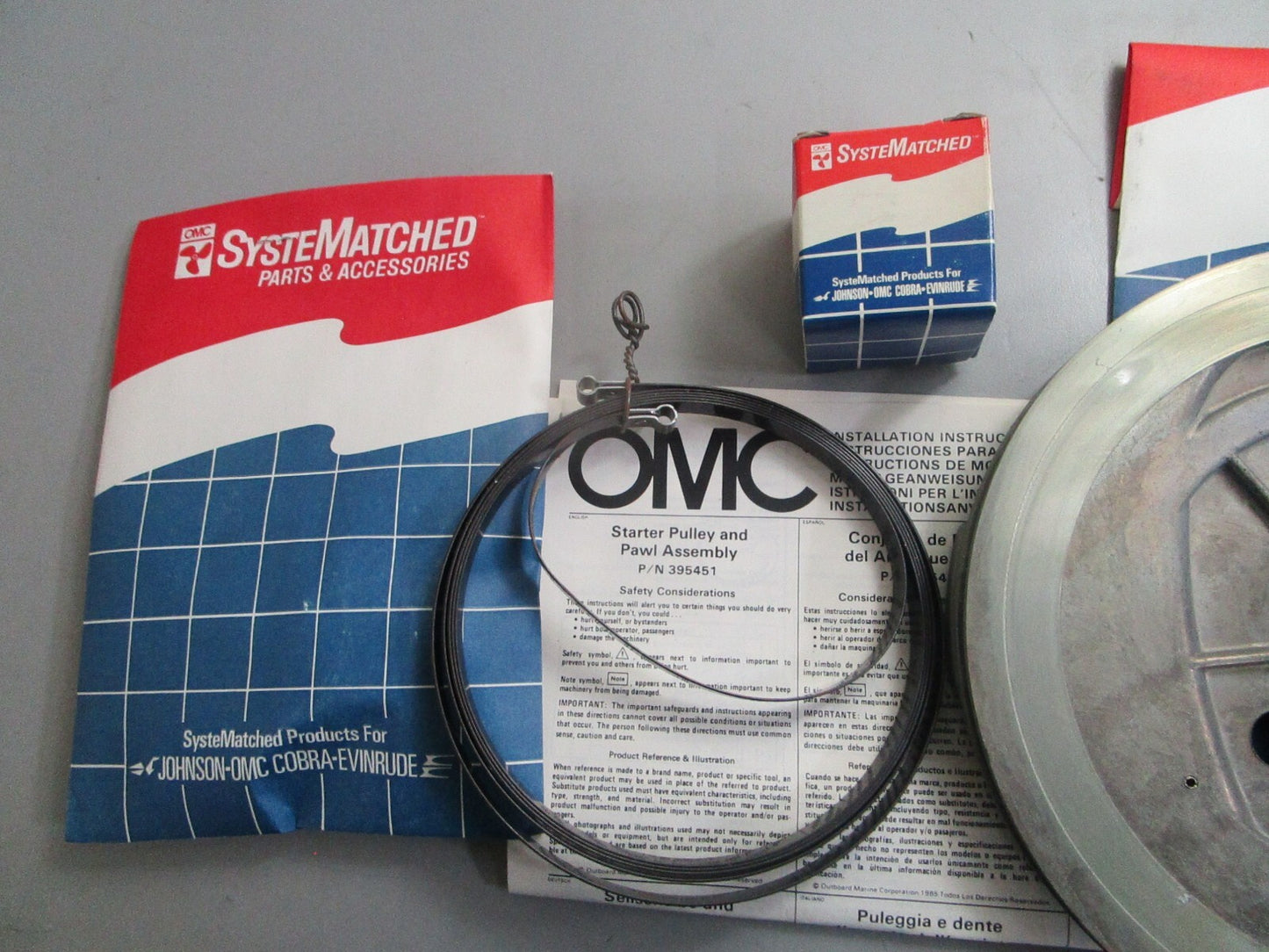 *NEW OEM* 0820 OMC Johnson Evinrude Starter Pulley & Pawl Kit 395451 0395451