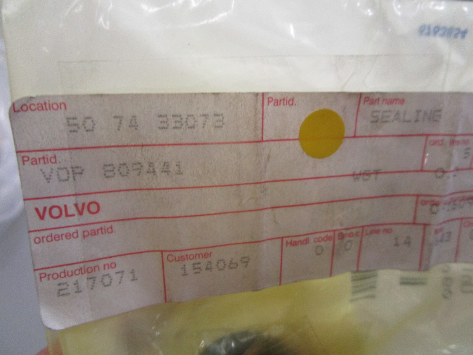 *NEW OEM* 0810 Volvo Penta Sealing Ring 809441