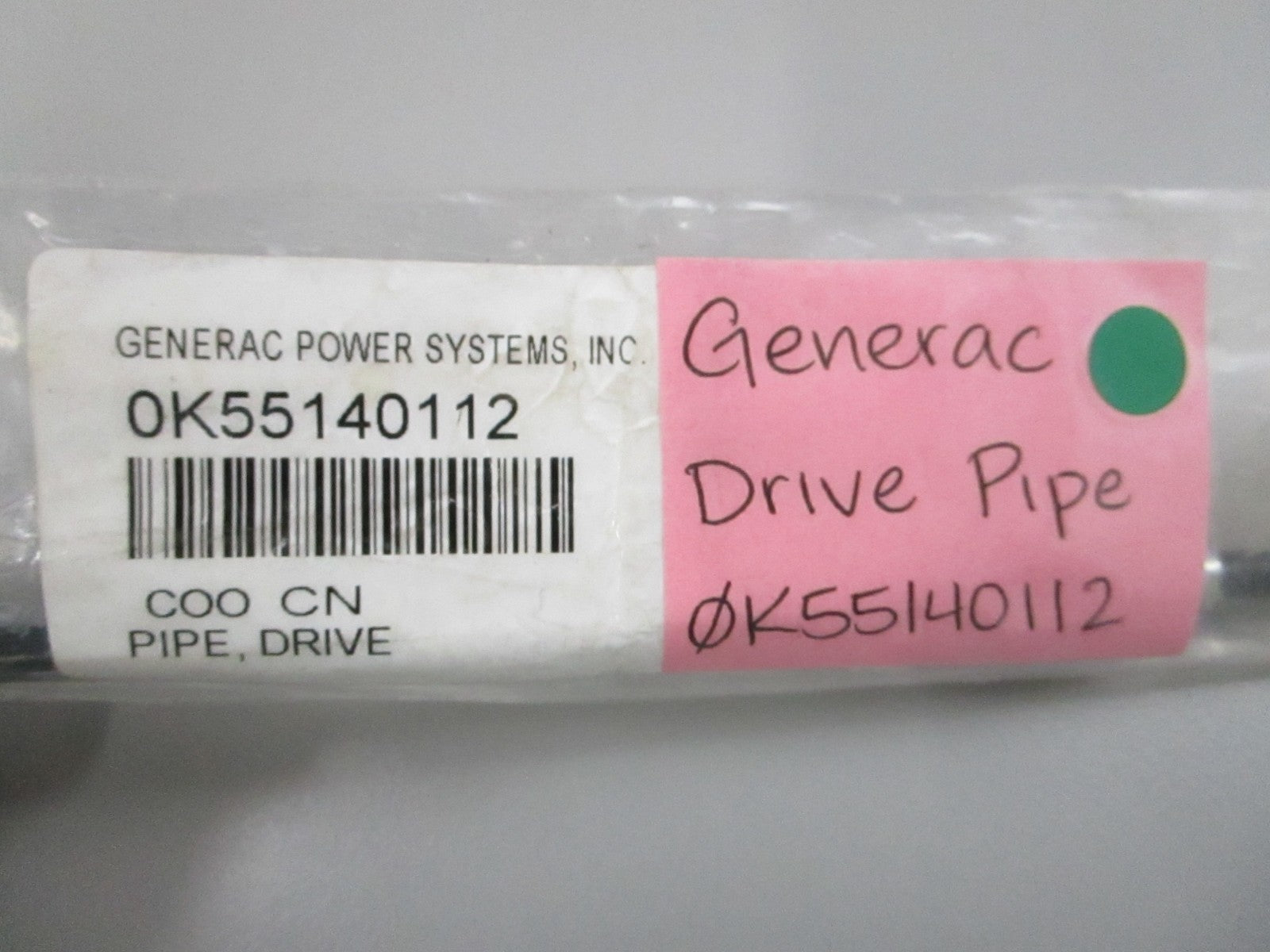 NEW OEM 0K55140112 Generac Drive Pipe 0810