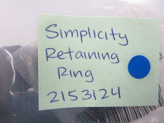 *NEW OEM* 0810 Simplicity Retaining Ring 2153124