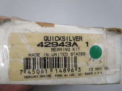NEW OEM 42843A 1 Mercury Quicksilver Bearing Kit 0810