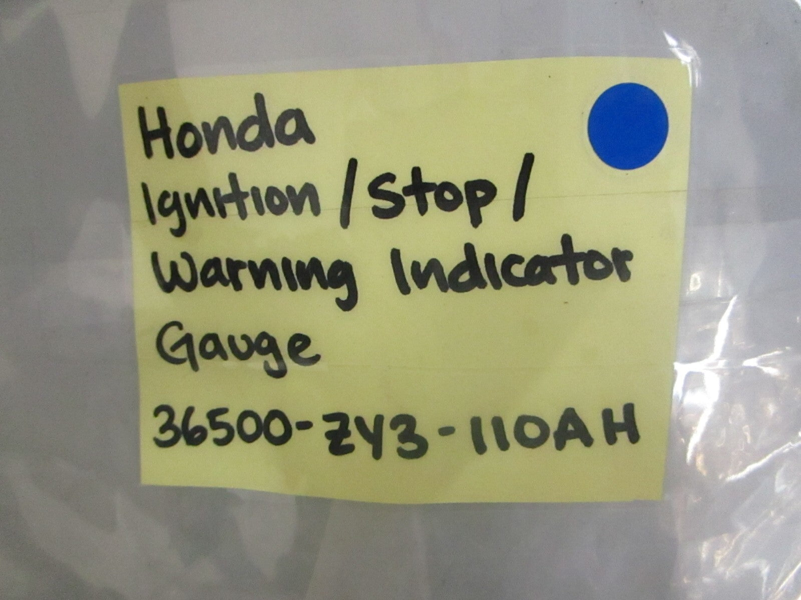 *NEW OEM* 0820 Honda Ignition/Stop/Warning Indicator Gauge 36500-ZY3-110AH