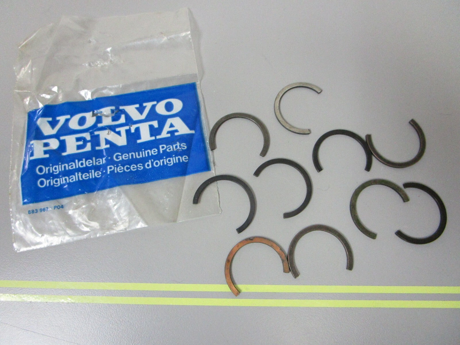 *NEW OEM* (LOT OF 10) 0810 Volvo Penta Circlip 897776