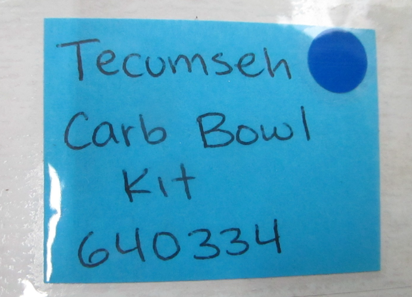 *NEW OEM* 0810 Tecumseh Carburetor Bowl Kit 640334