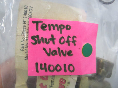Tempo NEW Fuel Shut Off Valve 1/4" NPT Brass Male Female 140010 NOS 0810