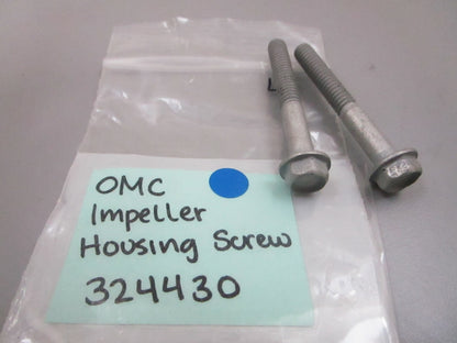 *NEW OEM* (LOT OF 2) 0810 OMC Johnson Evinrude Impeller Housing Screw 324430