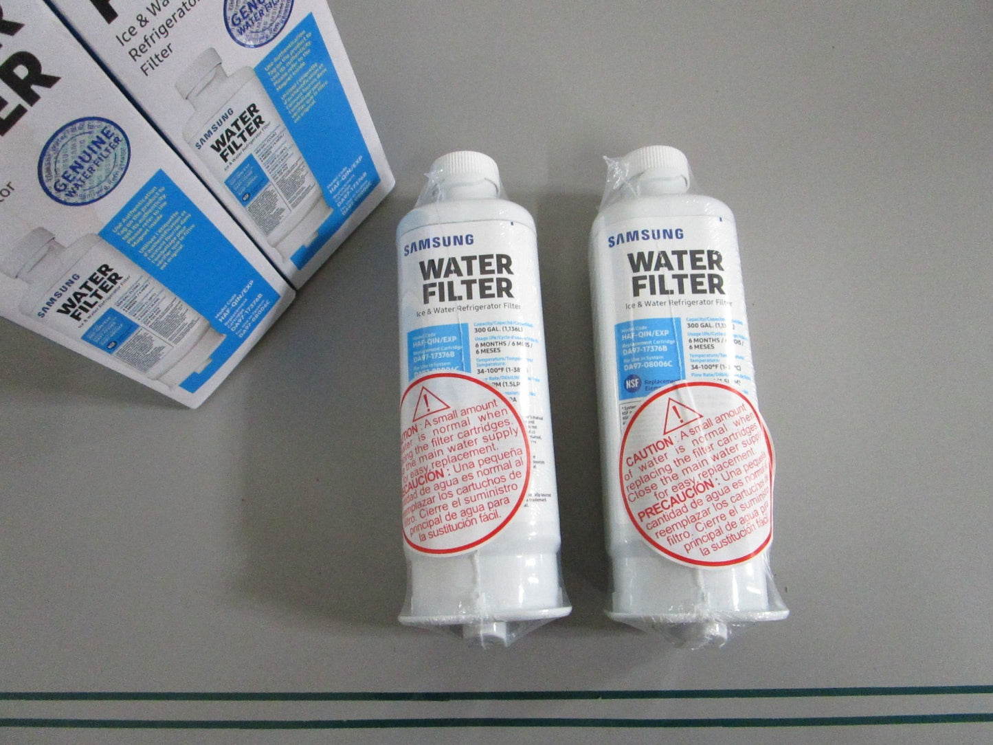 Samsung NEW OEM Refrigerator Water Filter LOT OF 2 DA97-17376B HAF-QIN/EXP 0820