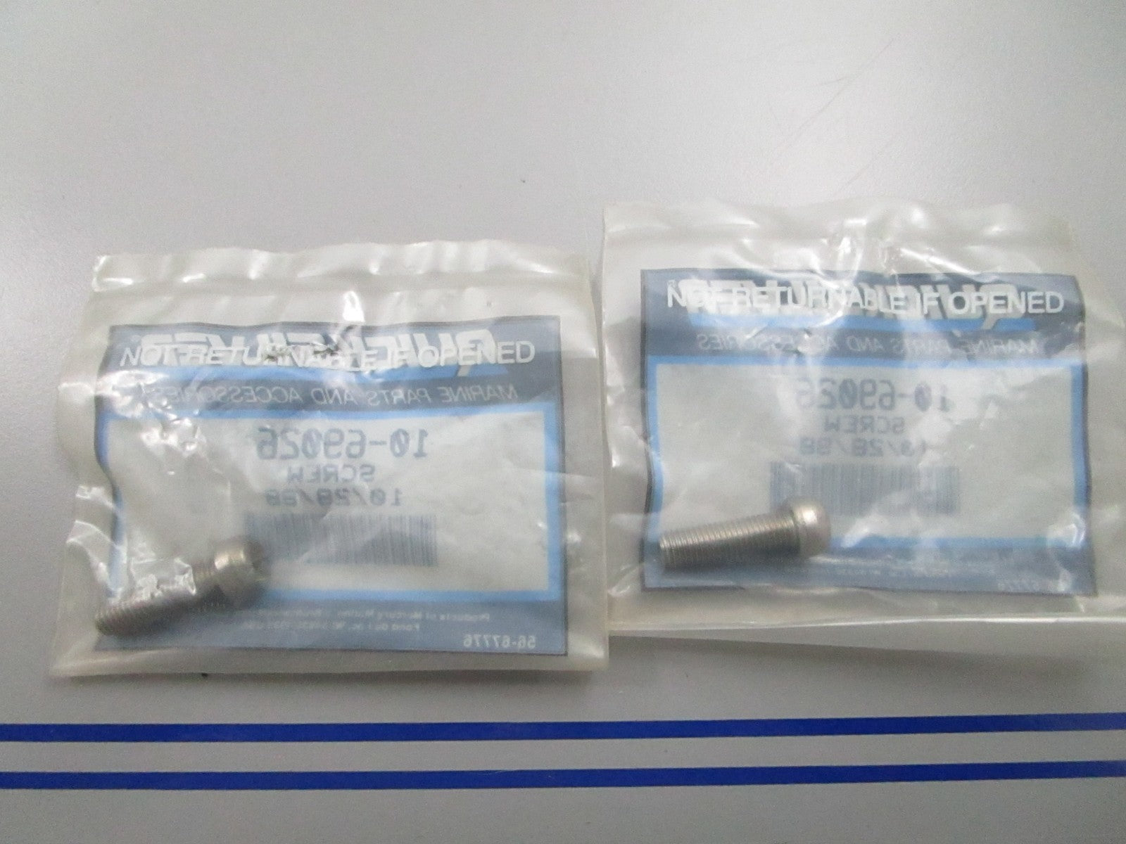 *NEW OEM* (LOT OF 2) 0810 Mercury Quicksilver Screw 10-69026