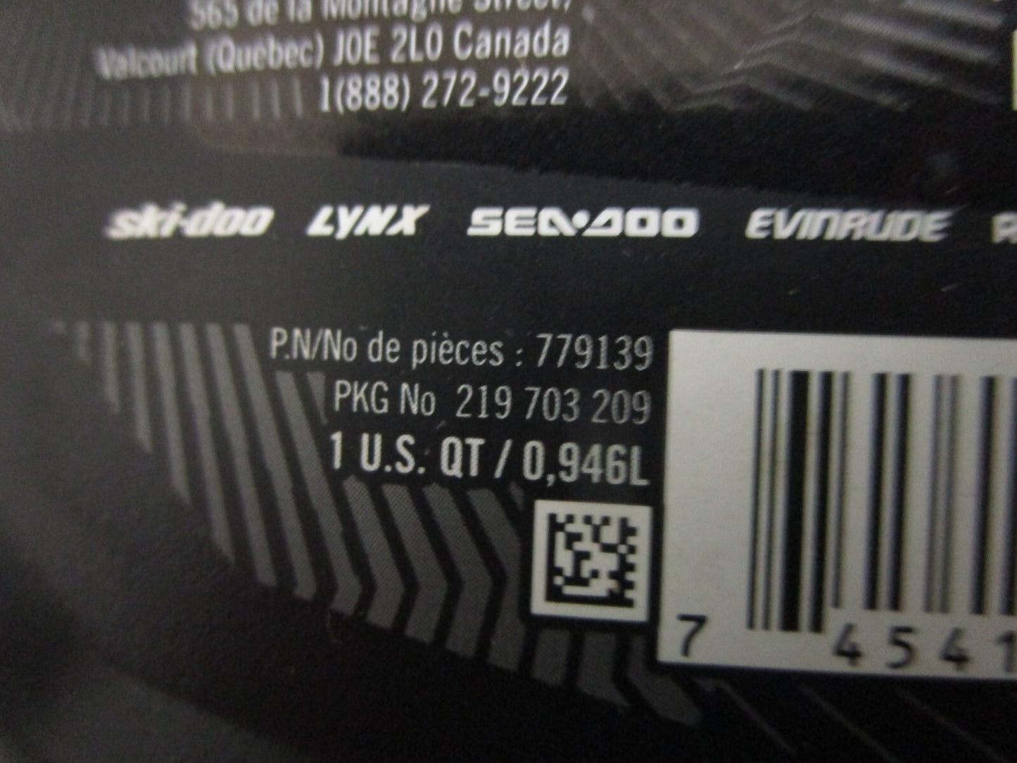 *NEW OEM* (LOT OF 4) 0820 BRP Ski-Doo XPS Full Synthetic Oil SAE-0W-40 779139
