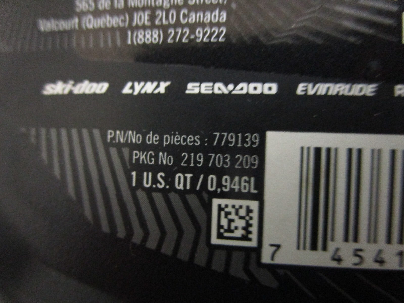 *NEW OEM* (LOT OF 4) 0820 BRP Ski-Doo XPS Full Synthetic Oil SAE-0W-40 779139