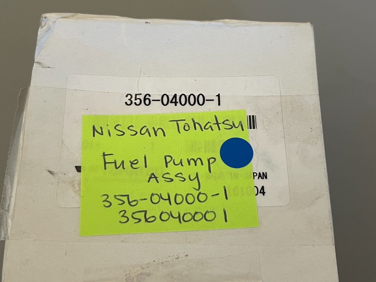 *NEW OEM* 0810 Nissan Tohatsu Fuel Pump Assembly 356-04000-1 356040001