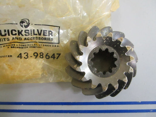 *NEW OEM* 0820 Mercury Quicksilver 15T Pinion Gear 43-98647
