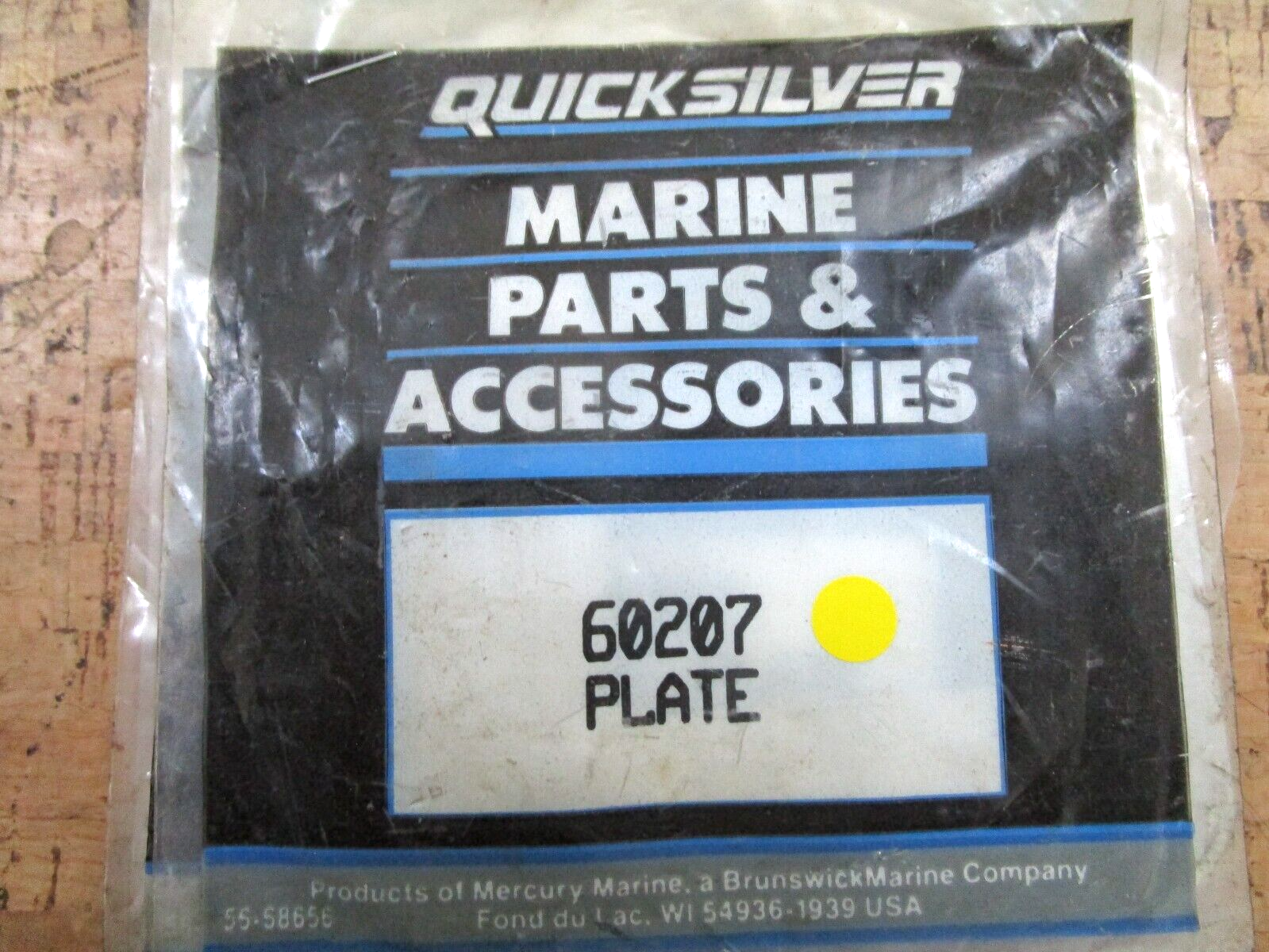 *NEW OEM* 0750 Mercury Quicksilver PLATE 60207