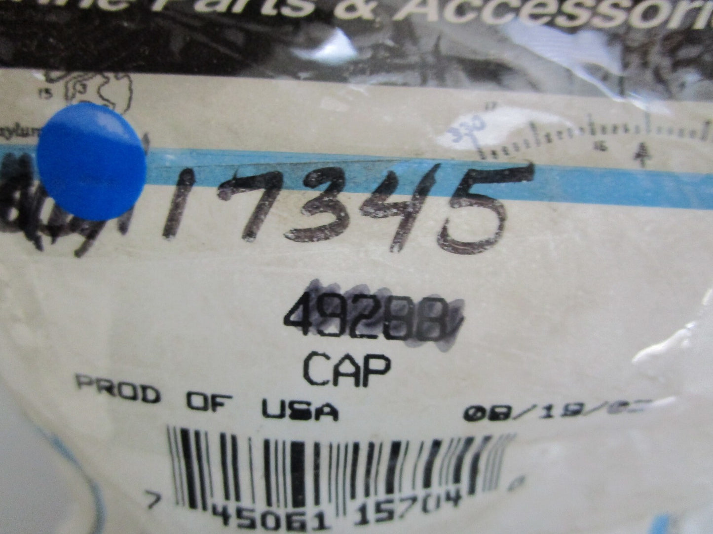 *NEW OEM* 0820 Mercury Quicksilver Cap 43288 17345