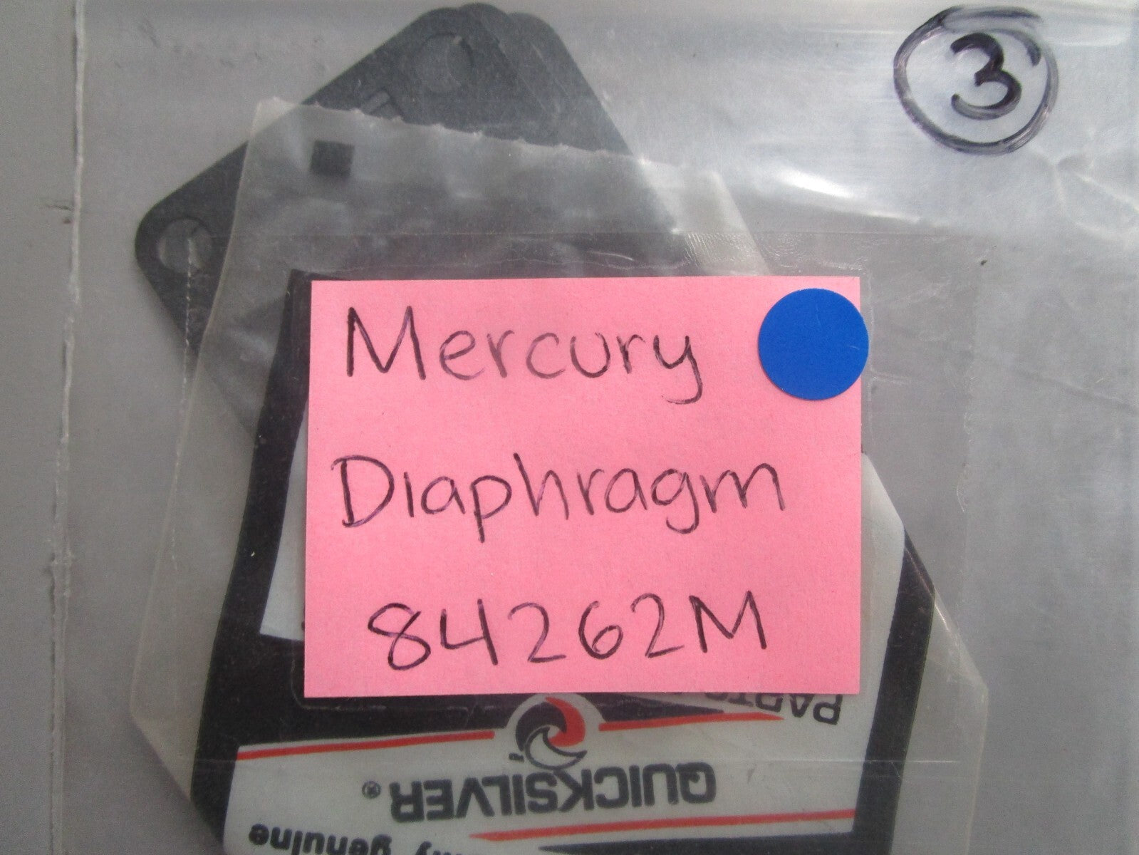 *NEW OEM* 0810 Mercury Quicksilver Diaphragm 84262M