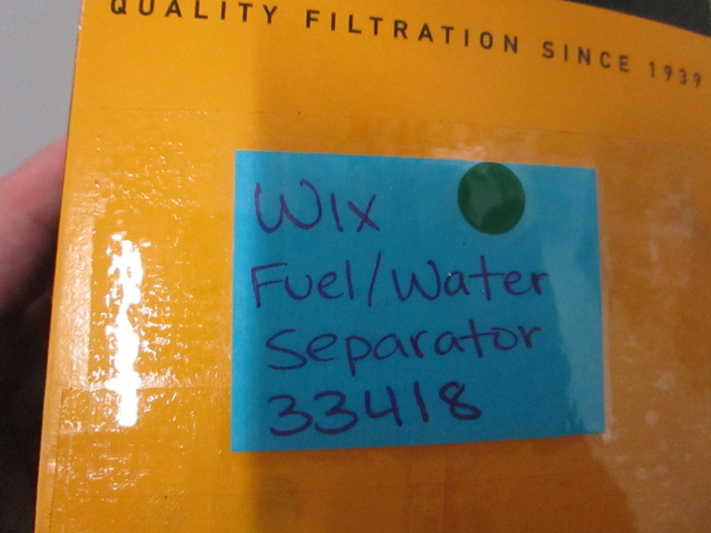 NEW 33418 WIX Fuel/Water Separator 0810