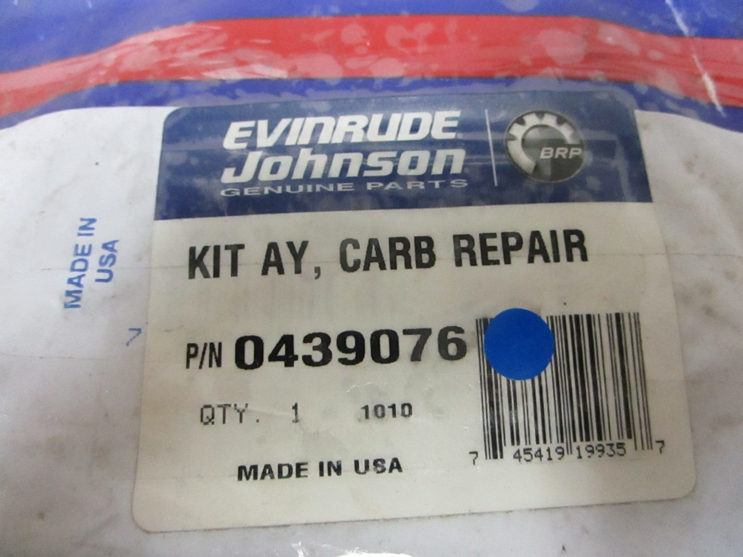 *NEW OEM* 0720 OMC Johnson Evinrude Carburetor Repair Kit 439076 0439076
