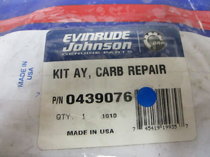 *NEW OEM* 0720 OMC Johnson Evinrude Carburetor Repair Kit 439076 0439076