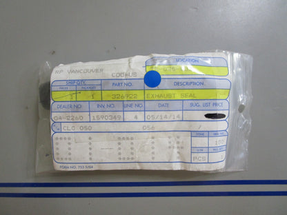 *NEW OEM* 0810 OMC Johnson Evinrude Exhaust Seal 326922 0326922