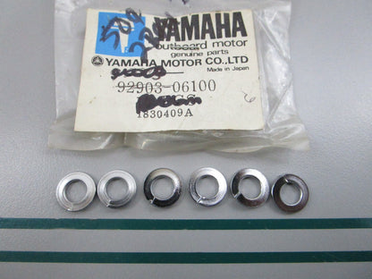 NEW OEM (LOT OF 6) 92903-06100 Yamaha Spring Washer 0810
