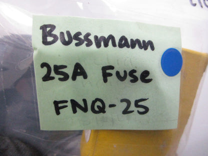 *NEW* (LOT OF 10) 0810 Bussmann 25A Fuse FNQ-25