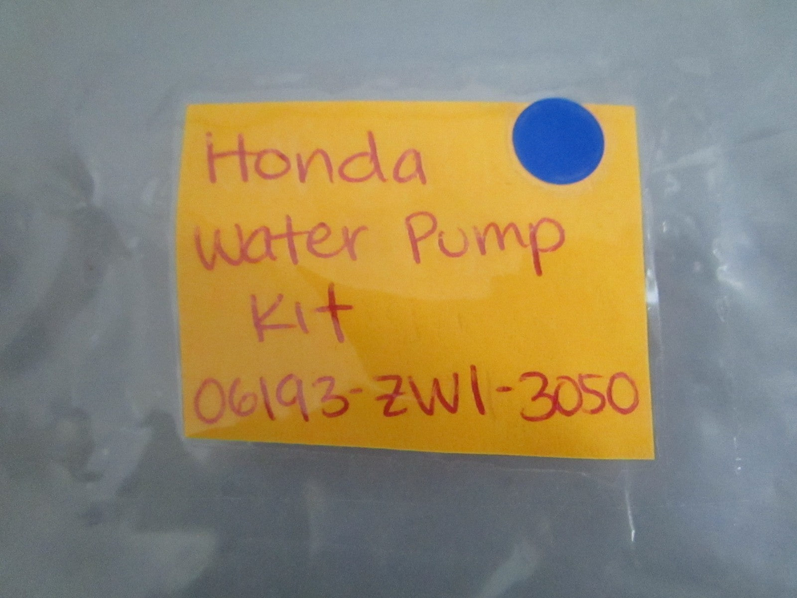 NEW OEM 06193-ZW1-3050 Honda Water Pump Kit 0820