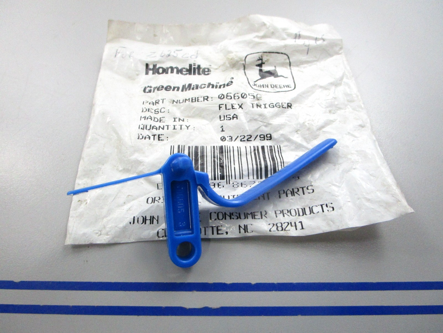 NEW OEM 06605C John Deere Homelite Flex Trigger 0810