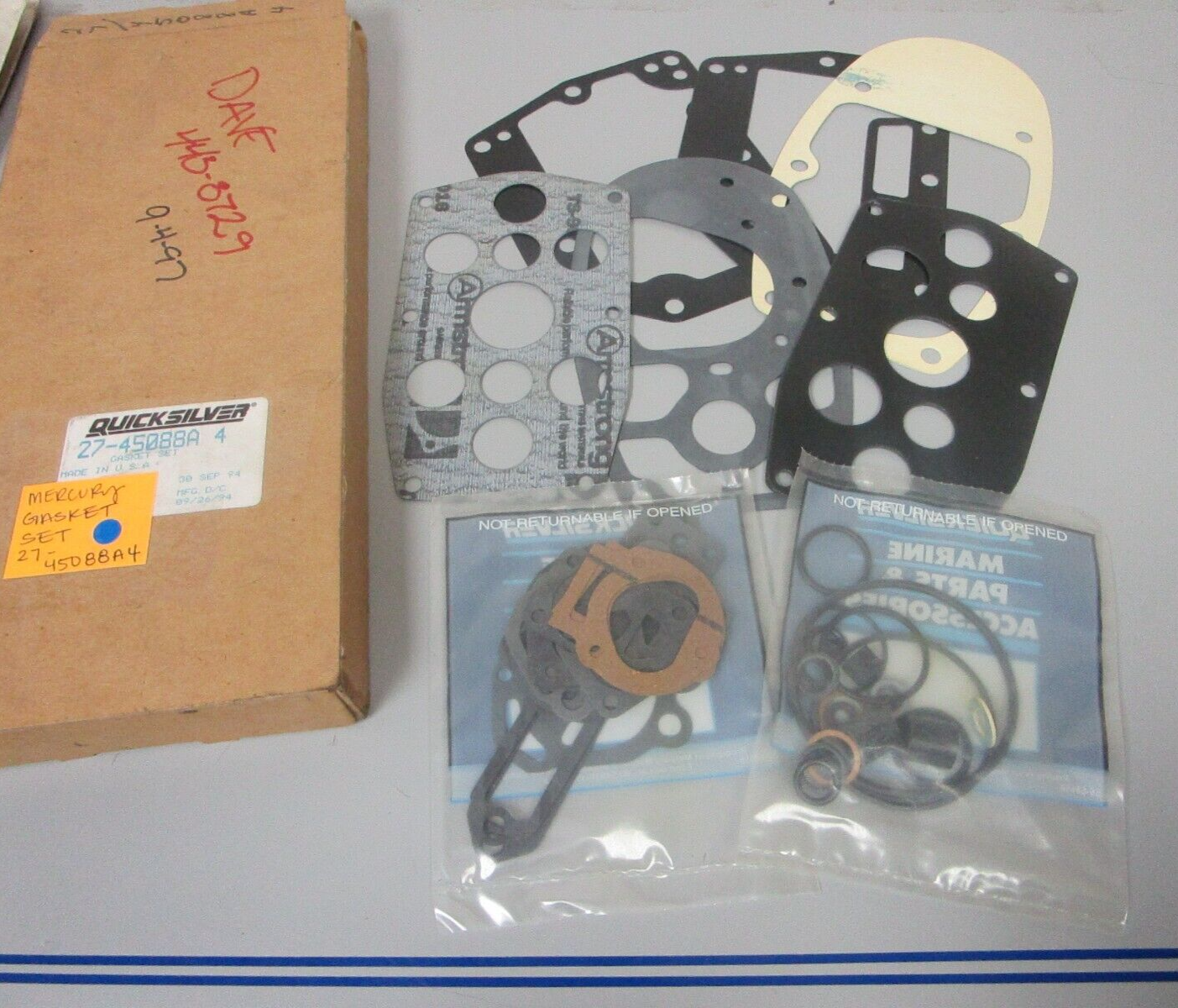 *NEW OEM* 0720 Mercury Quicksilver Gasket Set 27-45088A4