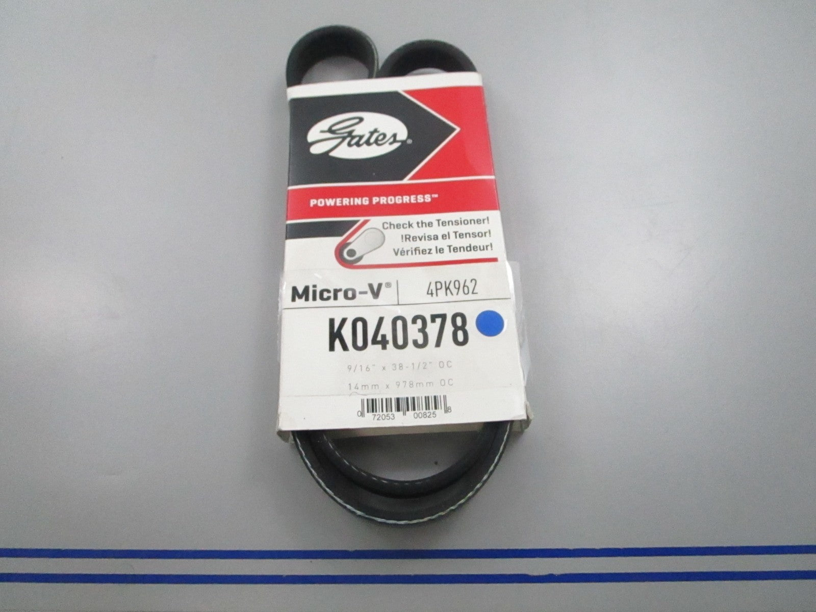 NEW K040378 Gates Micro-V Serpentine Belt 0810