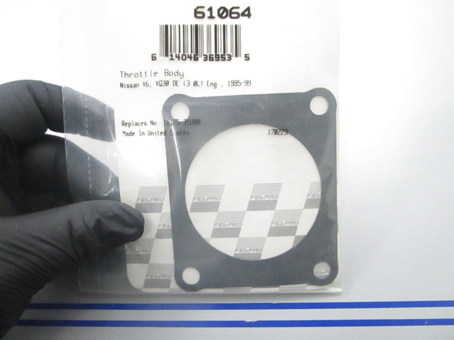 *NEW* 0810 Fel-Pro Throttle Body Gasket 61084