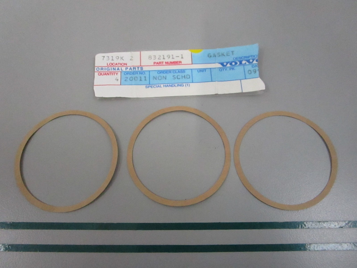 NEW OEM (LOT OF 3) 832191 Volvo Penta Gasket 0810