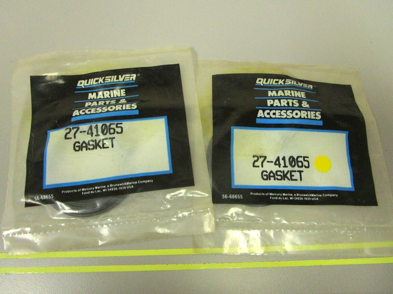 *NEW OEM* (LOT OF 2) 0750 Mercury Quicksilver GASKET 27-41065