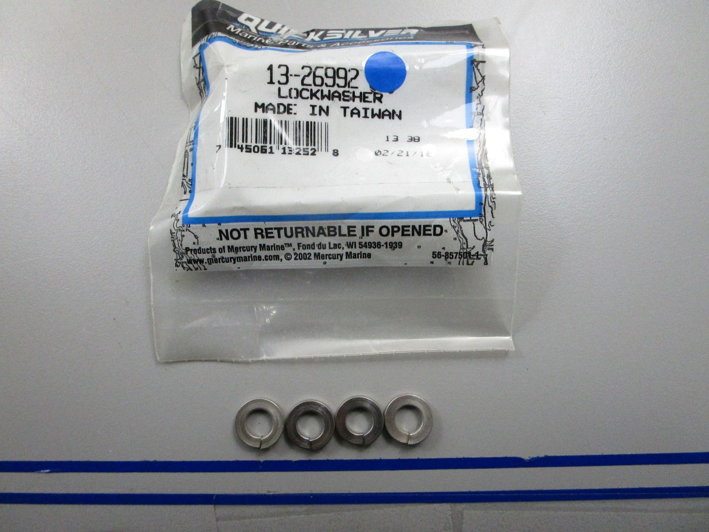 *NEW OEM* (LOT OF 4) 0810 Mercury Quicksilver Lock Washer 13-26992