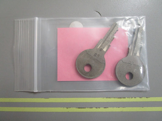 *NEW OEM* (LOT OF 2) 0810 OMC Johnson Evinrude Ignition Key 77-60 501809 0501809