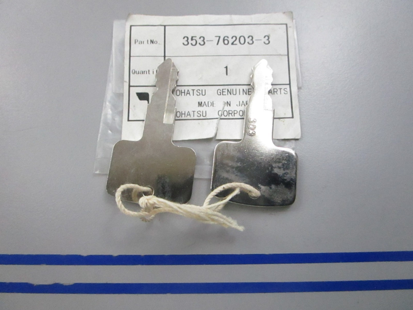 NEW OEM 353-76203-3 353762033 Tohatsu (303) Main Switch Key Set 0810