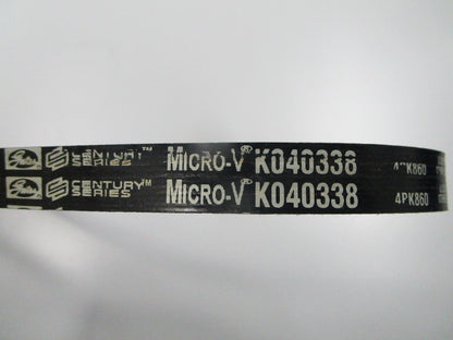 NEW K040338 Gates Micro-V Serpentine Belt 0810