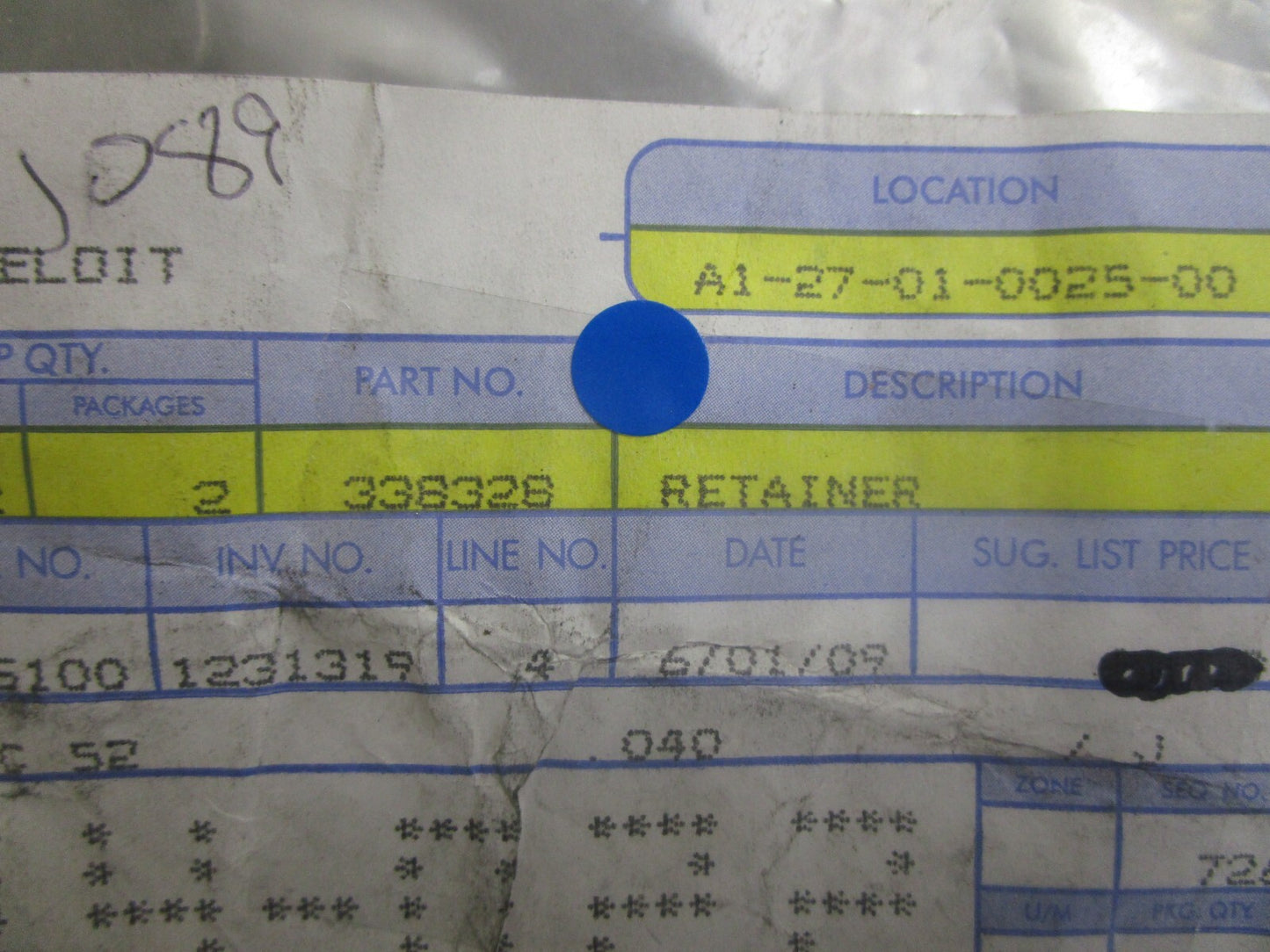 *NEW OEM* 0810 OMC Johnson Evinrude Retainer 338328 0338328