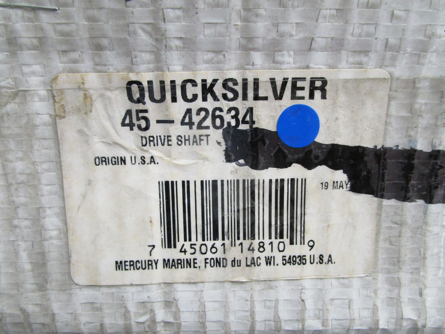 *NEW OEM* 0820 Mercury Quicksilver Drive Shaft 45-42634