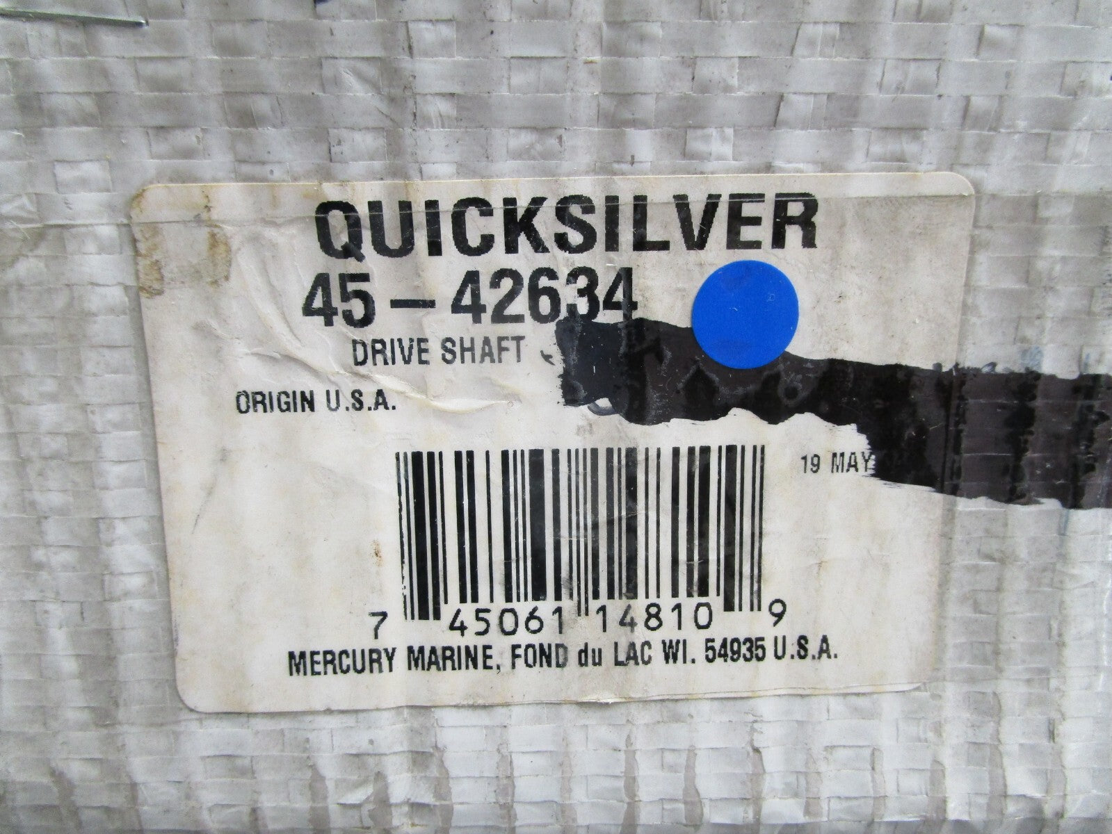 *NEW OEM* 0820 Mercury Quicksilver Drive Shaft 45-42634