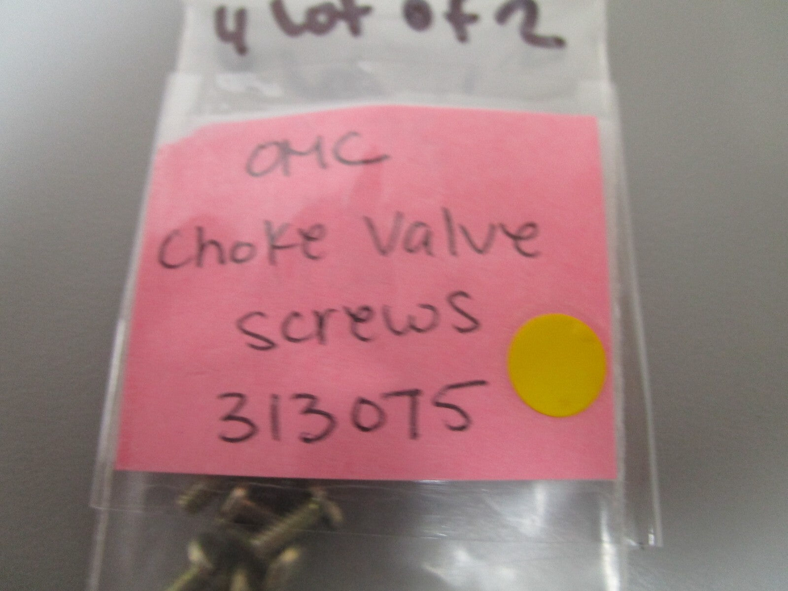 *NEW OEM* (LOT OF 2) 0750 OMC Johnson Evinrude CHOKE VALVE SCREWS 313075 0313075