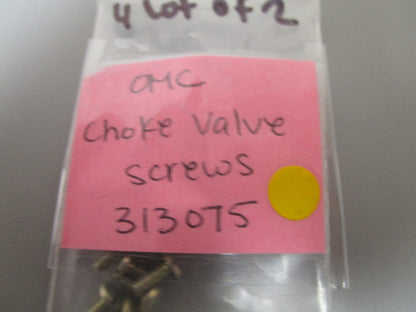*NEW OEM* (LOT OF 2) 0750 OMC Johnson Evinrude CHOKE VALVE SCREWS 313075 0313075