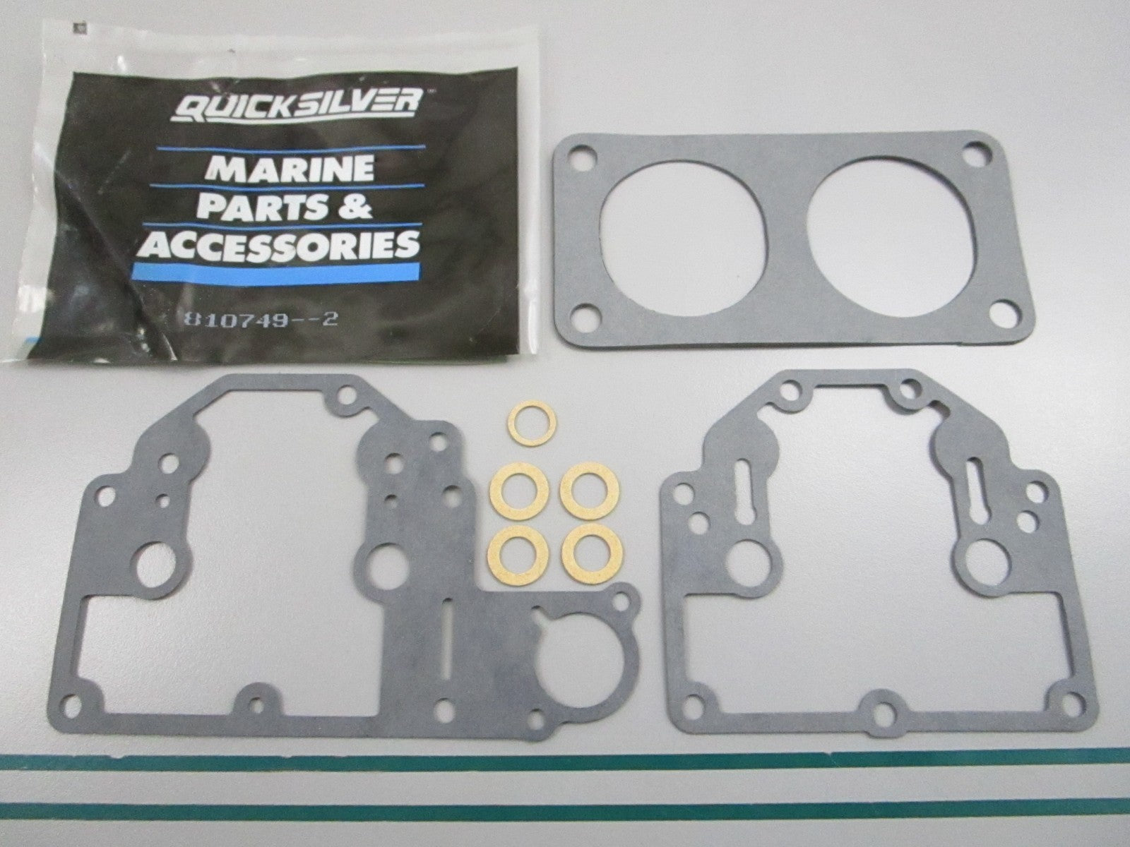 NEW OEM 810749-2 Mercury Quicksilver Carburetor Gasket Kit 0810
